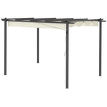 4 X 3(m) Aluminium Pergola Gazebo Garden Shelter W/ Roof | Cream