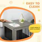 Dog Cage End Table W/ Magnetic Doors - Small Dog