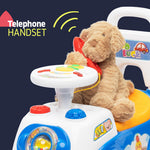 Baby Ride On Push Along Car With Steering Wheel And Horn | Blue