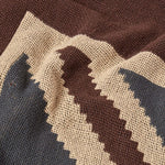 Cotton Union Jack Flag Throw | 125cm x 150cm | Cream & Brown