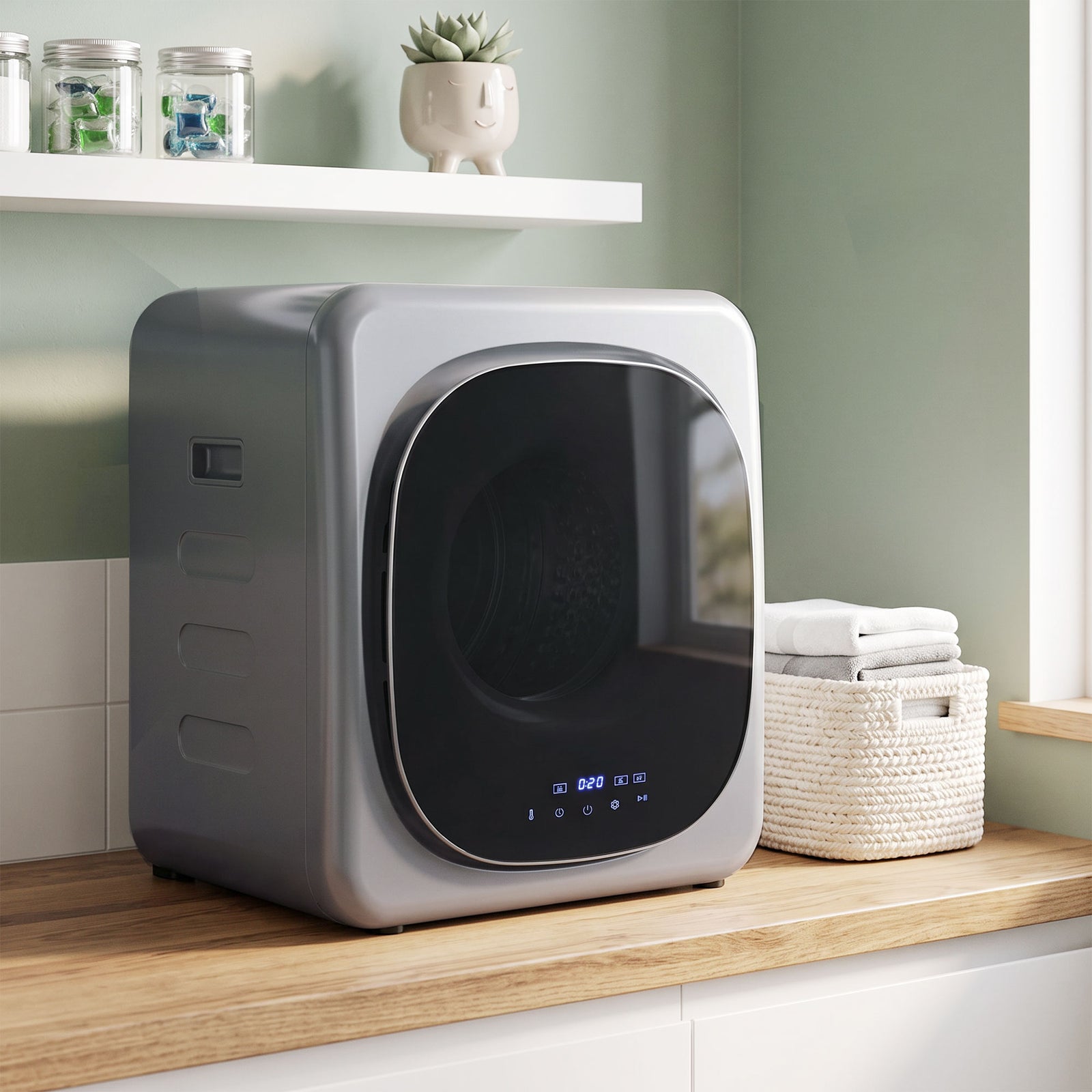 2.5kg 800w Vented Tumble Dryer With Stainless Steel Tub | Silver