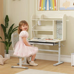 Kids Desk, Study Desk For Kids Height Adjustable With Tilt-desktop