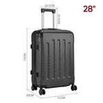 Modern Hardside Spinner Suitcase With Combination Lock | Black