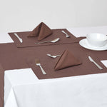 Cotton Plain Table Runner | Chocolate