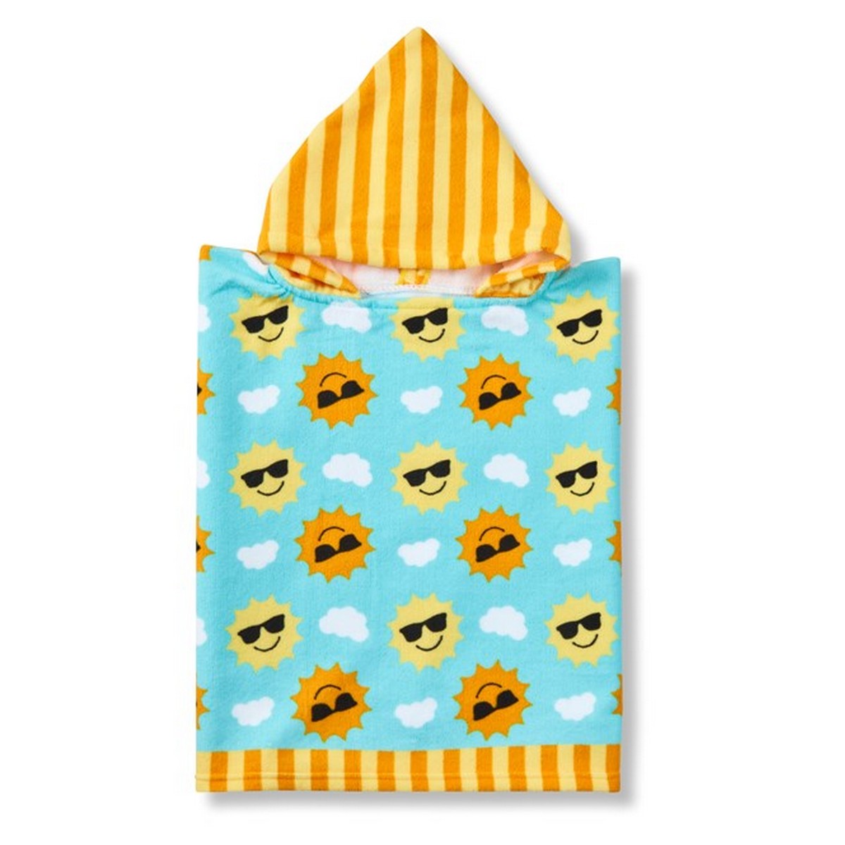 Childrens/kids Sun Hooded Towel | 1.5-3 Years | Blue