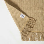 Zaphyr Natural Handwoven Jute Rug With Tassels | 150cm x 95cm | Natural
