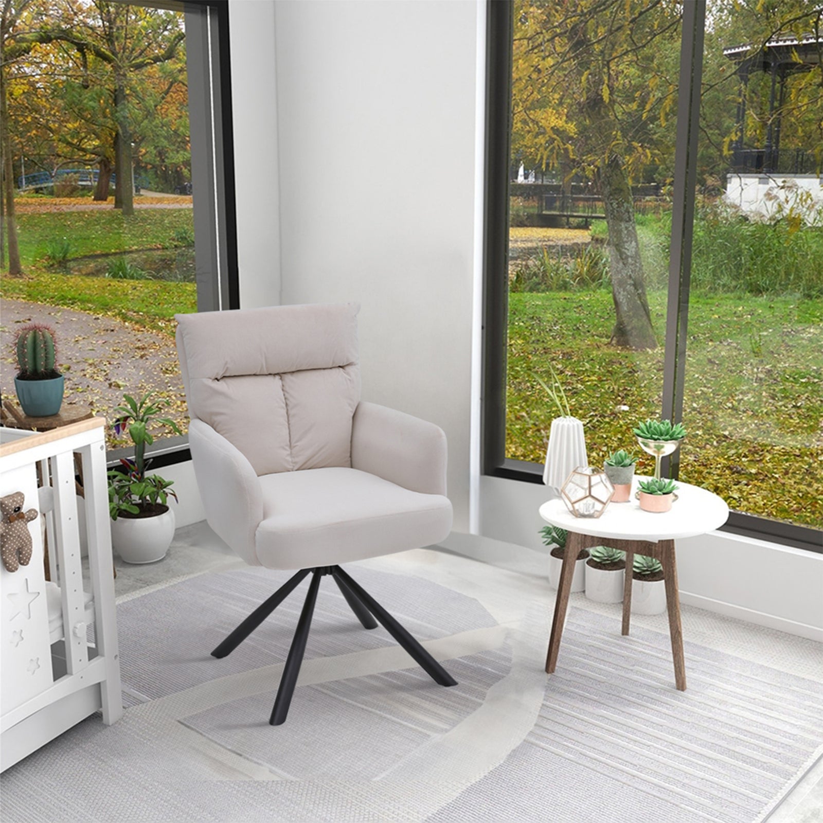 Breeins Upholstered Swivel Armchair Lounge Chair