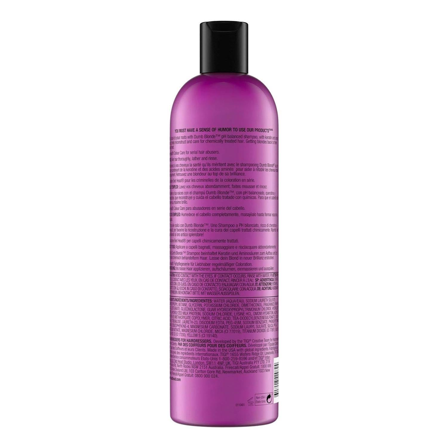TIGI Dumb Blonde Shampoo For Damaged Blonde Hair, 750ml