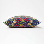 William Morris Strawberry Thief Velvet Cushion | 45cm x 45cm | Red