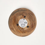HOMESCAPES Capiz Style Mango Wood Enamel Bowl 25cm