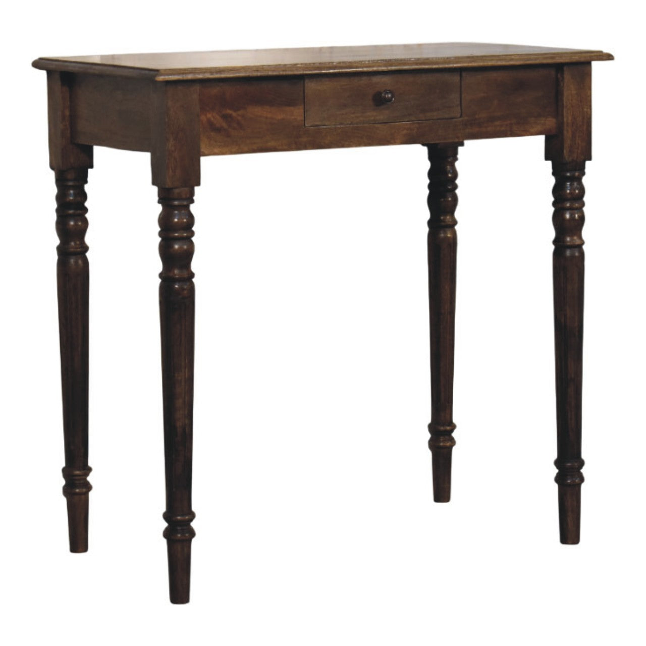 Heritage Turned-leg Desk, 1 Drawer, Brown | 1 | Brown
