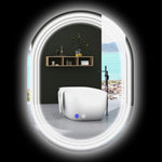 70x50/80x60cm Bathroom Mirror With Led Lights Anti-fog | Large | Silver