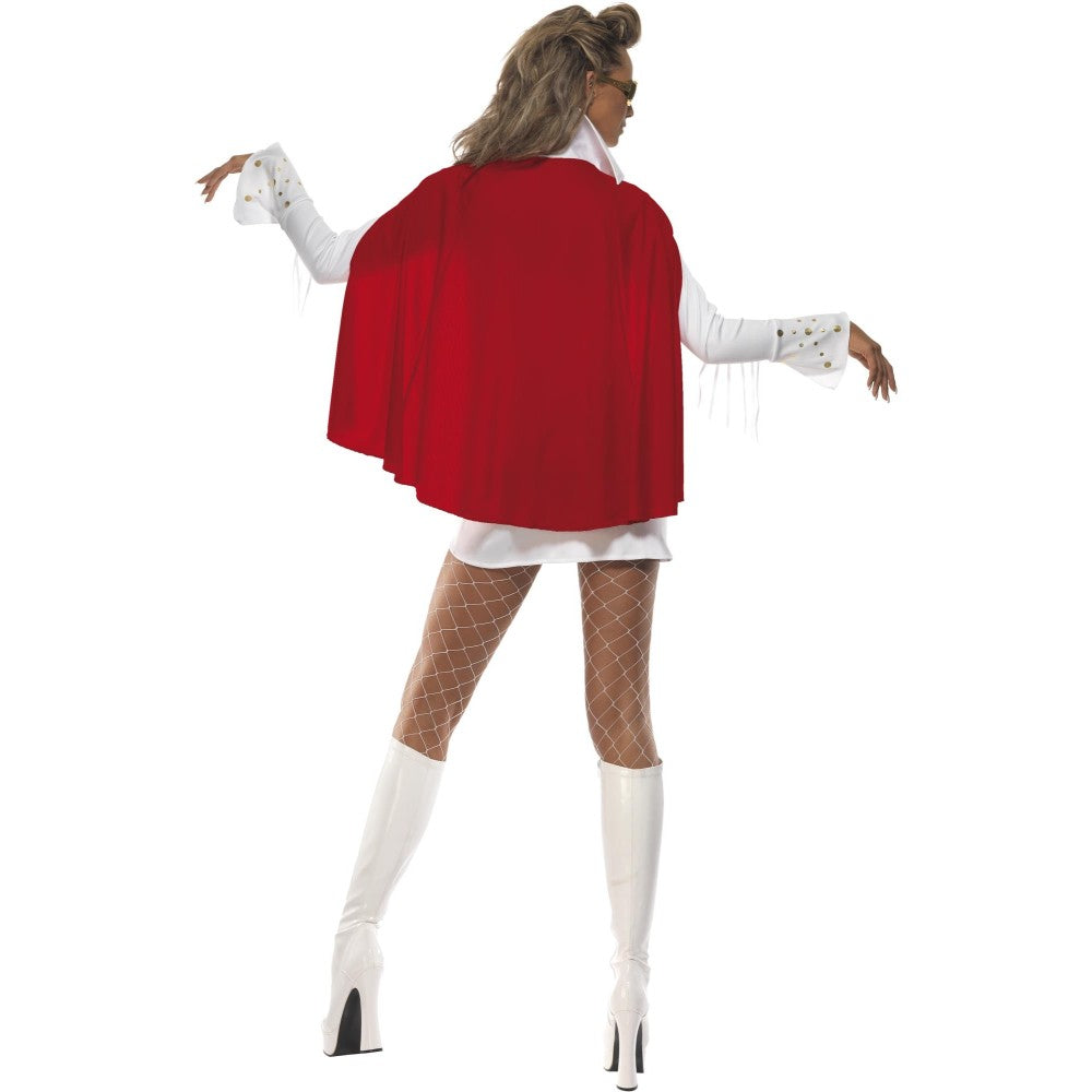 Elvis Viva Las Vegas Costume, White | Small