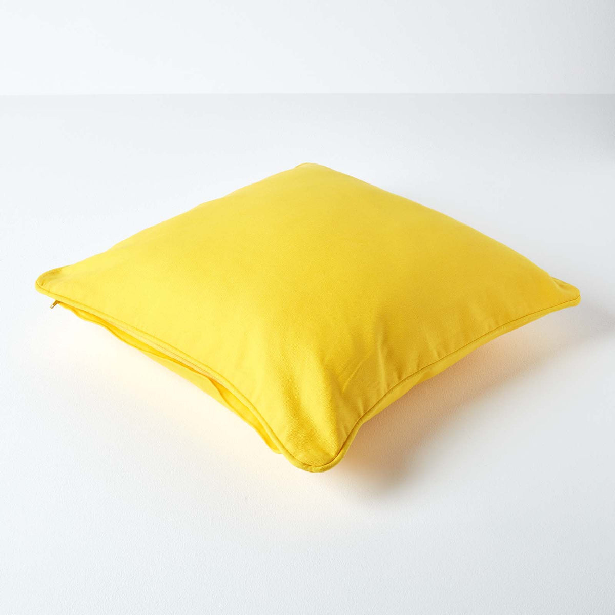 Cotton Plain Cushion Cover | 45cm x 45cm | Yellow