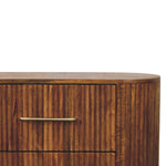 Ridgefront Chest - Amber Oak, 6 Drawers, brown