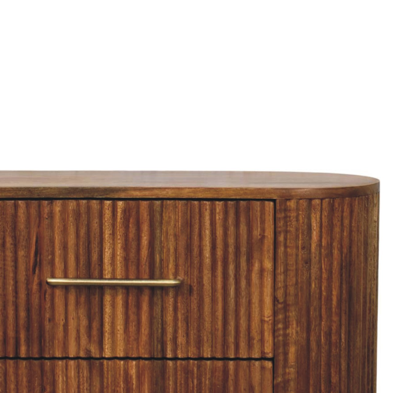 Ridgefront Chest - Amber Oak, 6 Drawers, brown