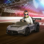 Maserati Gt2 Licensed 12v Electric Ride On Car W/ Remote | Grey
