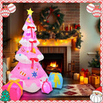Breeins 240cm/8 Ft Blow Up Christmas Tree Inflatable Decoration With Led Lights