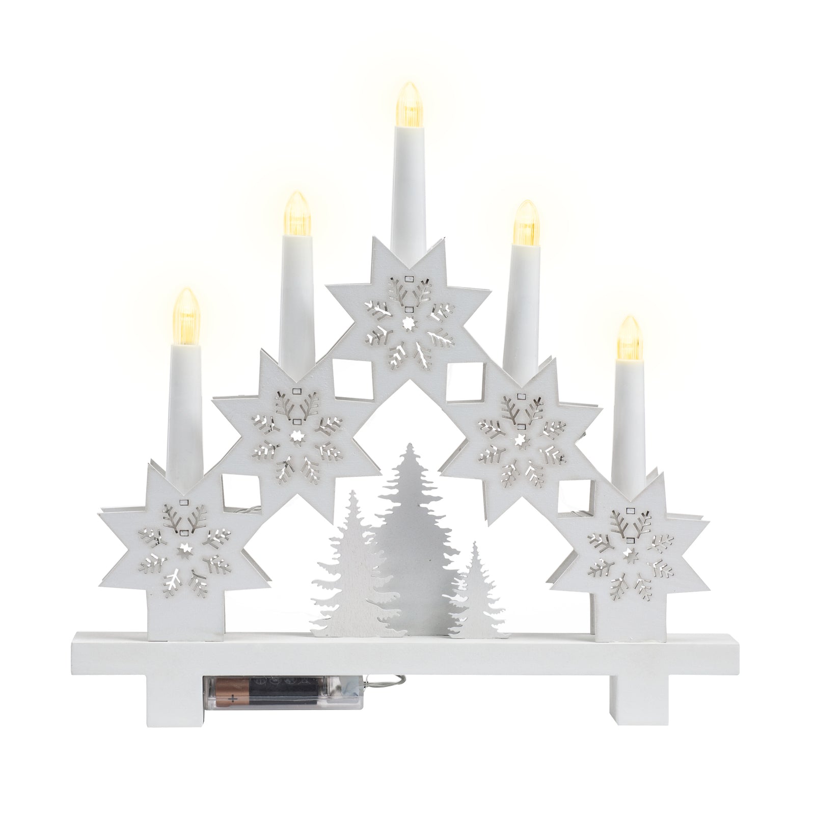 5 Led Christmas Candle Bridge
