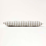 Striped Seat Pad With Straps 100% Cotton, 40 X 40 Cm | Set of 1 | Grey & White