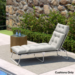 Sun Lounger Cushion Only, Garden Lounge Chair Cushion | Light Grey