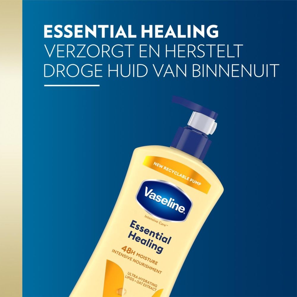 Vaseline Intensive Care Essential Healing Body Lotion, 600ml For Dry Skin Care