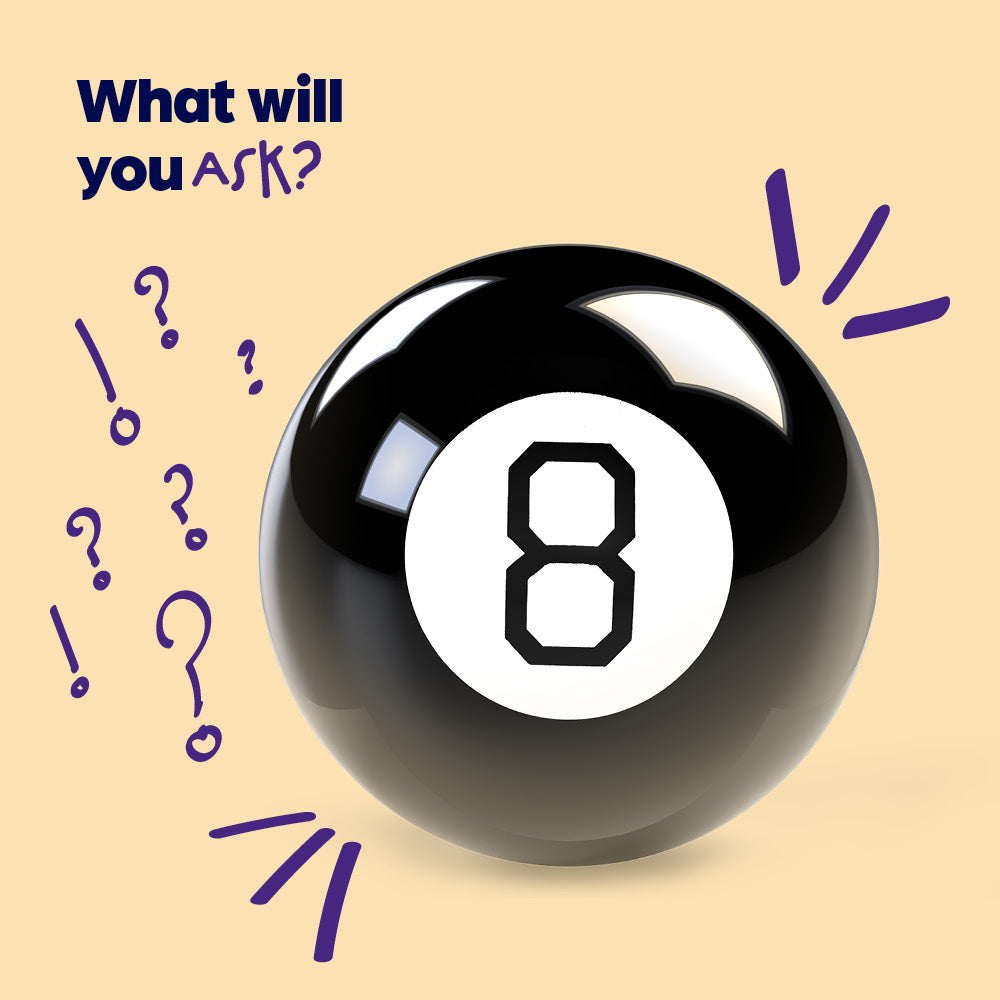 Wicked Gizmos Mystic 8 Ball Retro Black Fortune Telling Mystic Toy Gift