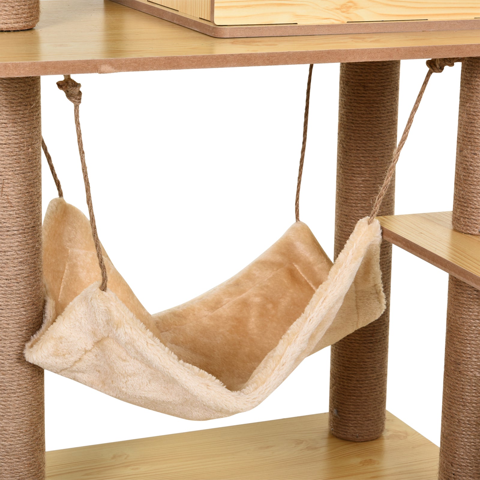 Cat Tree, 130cm Cat Tree For Indoor Cats, Multi-level Plush Cat Tower
