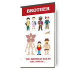 Stranger Things Brother Birthday Card Official Product