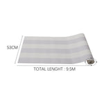 Lifeideas Pvc Grey And White Stripes Non-pasted Wallpaper Roll