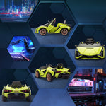 Lamborghini Sian 12v Kids Electric Ride On Car Toy W/ Remote Control | Green