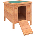 Wooden Rabbit Hutch Bunny Cage Guinea Pig House Pet Habitat Ferret | Brown