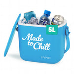 Cool Box 5l Lightweight Portable Foam Insulation Carrying Strap | 5l | Blue