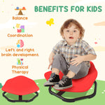 Sensory Spinning Chair For Autism Kids, For Coordination & Balance | Red