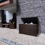 Rattan Cushion Storage Box 582l | Brown