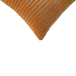 Ribbed Cushion Set, Velvet Fabric | Set of 2 | Mustard