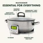 Elite Omnicooker, Pfas Free Ceramic Non-stick With 5.6l Capacity | Silver
