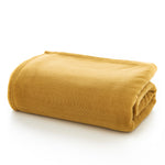 Snuggle Touch Microfibre Supersoft Fleece Throw | 140cm x 180cm | Mustard