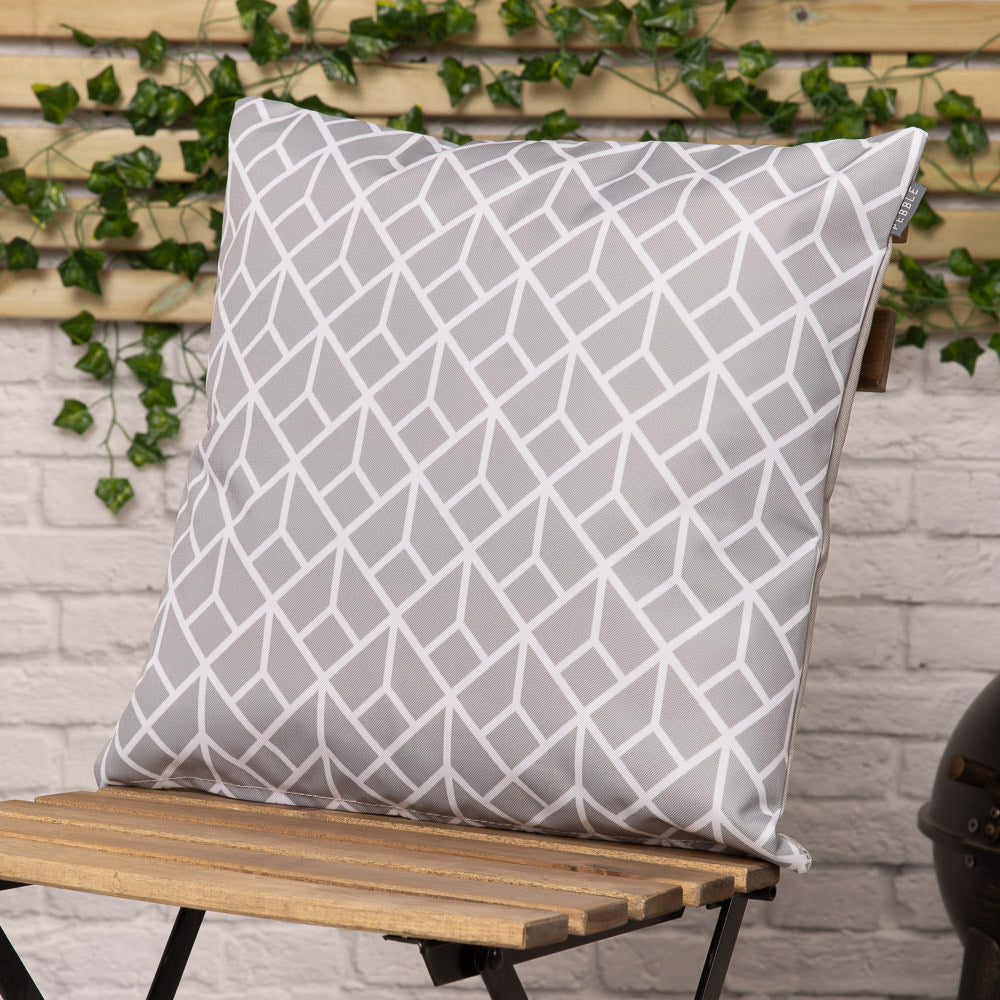 Art Deco Geometric Print Outdoor Cushion (set Of 2)