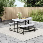 Foldable Picnic Table Bench Set For Kids