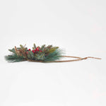HOMESCAPES Round Metal Hoop Traditional Christmas Wreath