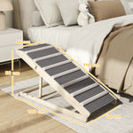 Dog Ramp For Couch, 4 Adjustable Height Dog Climbing Ladder For Bed