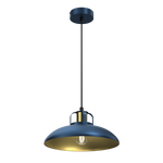 Felix Blue Pendant Lamp 1xe27 The Hand Made High Quality Fittings 29cm Shades Rugged Industrial Look