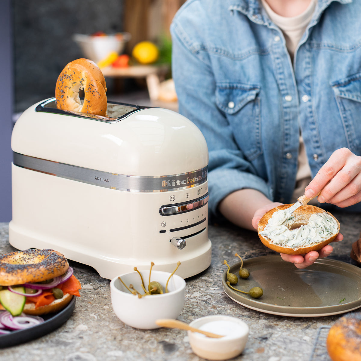 2 Slot Artisan Toaster | Cream