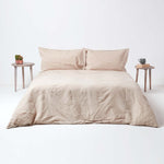 Luxury Linen Deep Fitted Sheet | Double | Natural