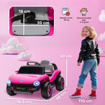 Volkswagen Licensed Kids Electric Car W/ Remote, Suspension | Pink
