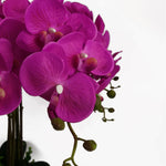 Leaf 85cm Artificial Deluxe Bush Orchid - Dark Pink