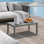Aluminium Outdoor Coffee Table Patio Table | Gray
