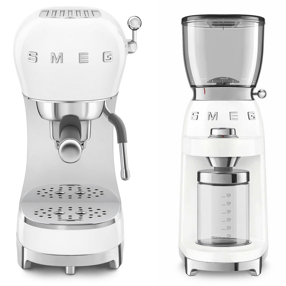 Coffee Bundle | ECF02 Espresso Machine & CGF11 Coffee Grinder | White