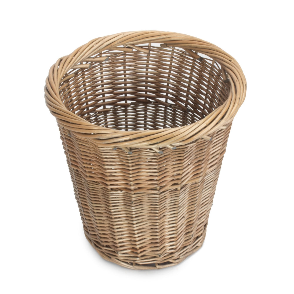 Wicker Antique Wash Waster Paper Bin